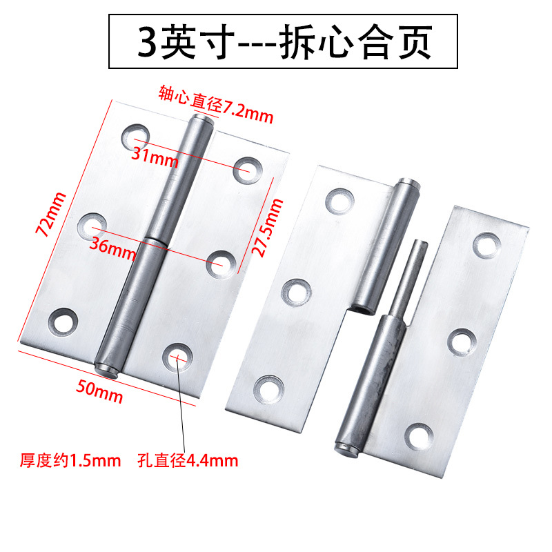 不銹鋼可拆卸合頁 為衛生間門窗帶來便利與美觀